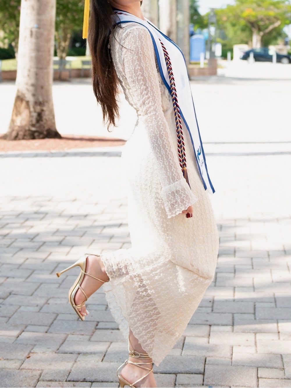 Lace Long Sleeve Maxi Dress